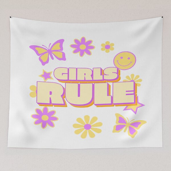 Item preview, GIRLS RULE  designed and sold by RetroPlaceee.