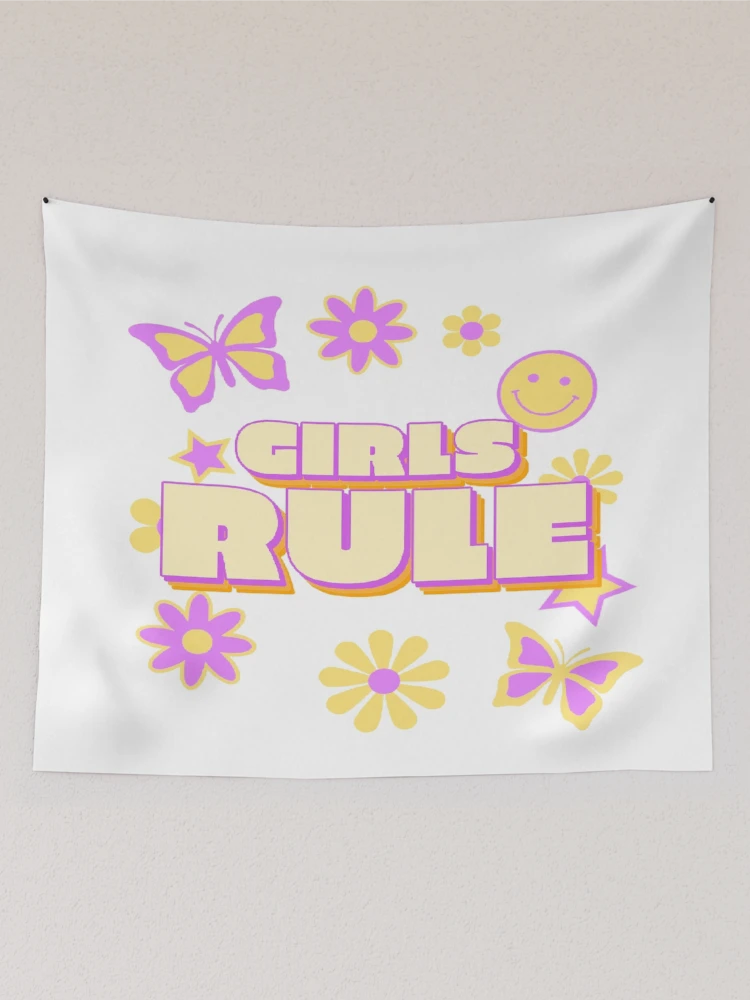Thumbnail 2 of 3, Tapestry, GIRLS RULE designed and sold by RetroPlaceee.