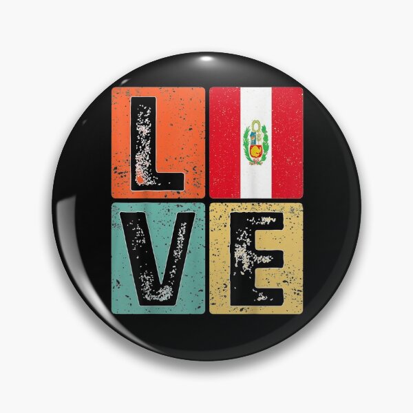 Item preview, Vintage Retro I Love Peru Flag For Peruvian Pride Gift  designed and sold by avareid3.