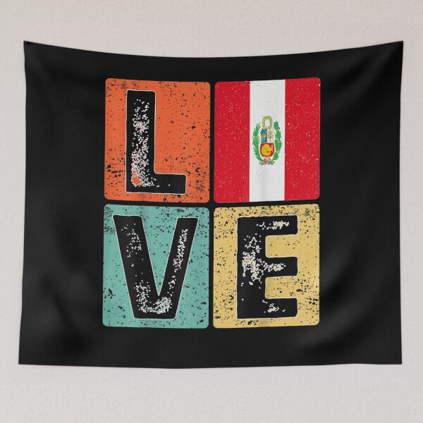 Item preview, Vintage Retro I Love Peru Flag For Peruvian Pride Gift  designed and sold by avareid3.