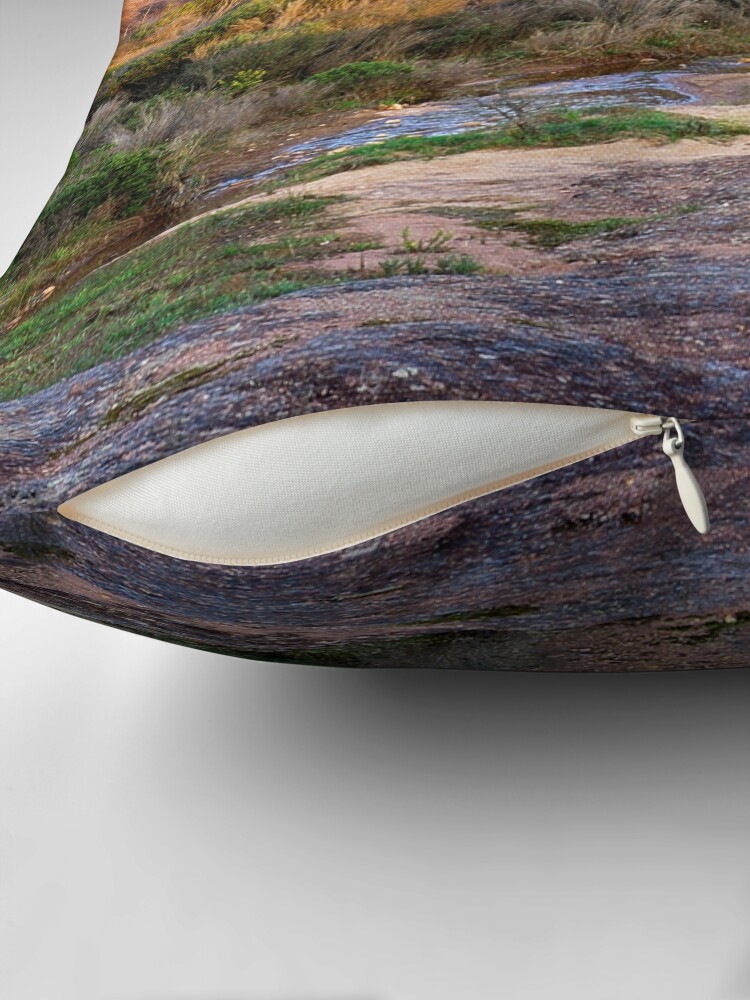 Thumbnail 2 of 4, Pillow, Parasol pines forest under the sunset light designed and sold by patmo.
