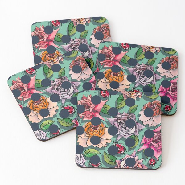 Item preview, rosas y lunares designed and sold by ariellemorris.