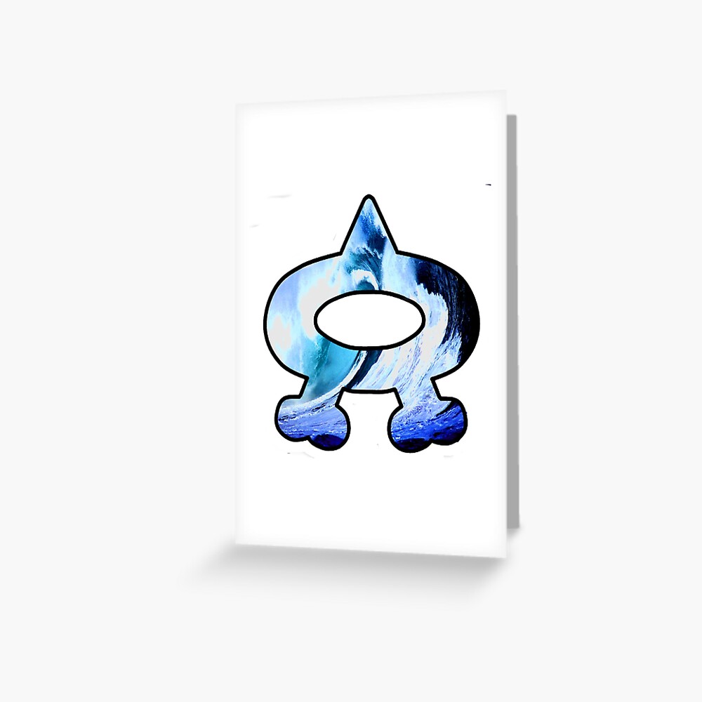 Team Aqua Logo Pokemon Greeting Card By Notacat Redbubble