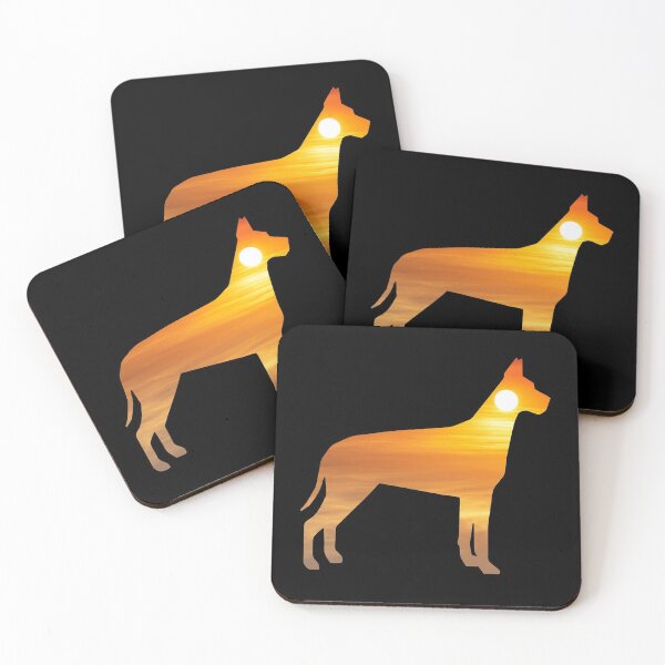 Item preview, Great Dane Dog Silhouette Sunrise designed and sold by alaechamlal.