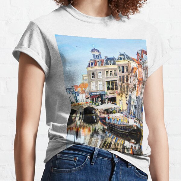 Fish-bridge Leiden Netherlands Classic T-Shirt