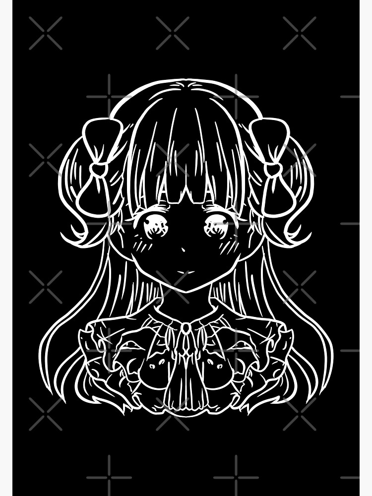 emilico living doll cute long hair girl shadows house anime characters  black