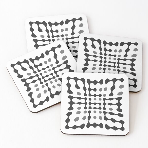 Item preview, Warped Metaballs Typography (Grey) designed and sold by John Uttley.