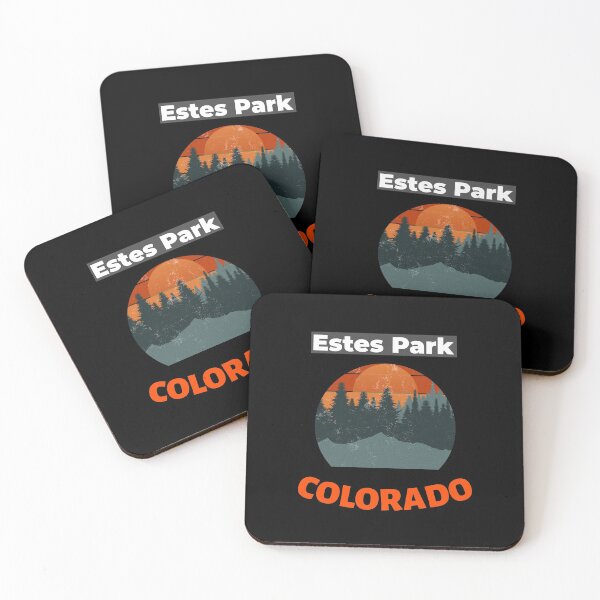 Item preview, Estes Park Colorado Mountains Retro Vintage Sunset designed and sold by Hema Thilakaratne.