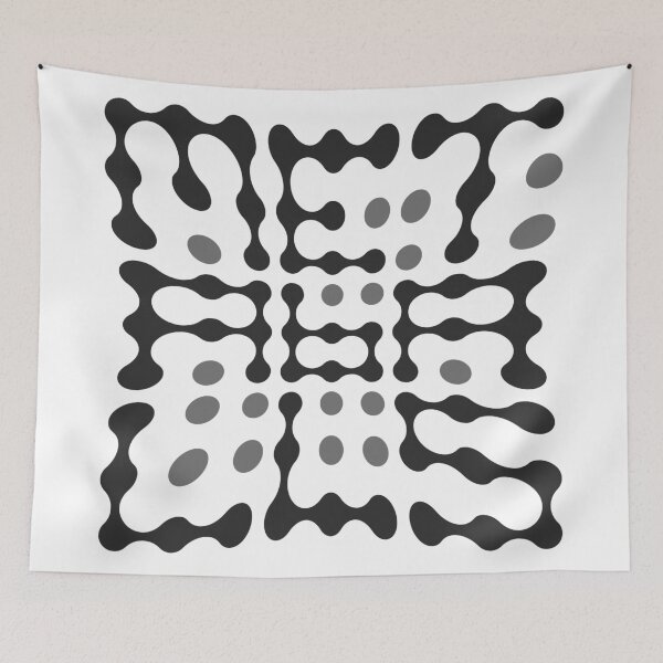 Item preview, Warped Metaballs Typography (Grey) designed and sold by John Uttley.
