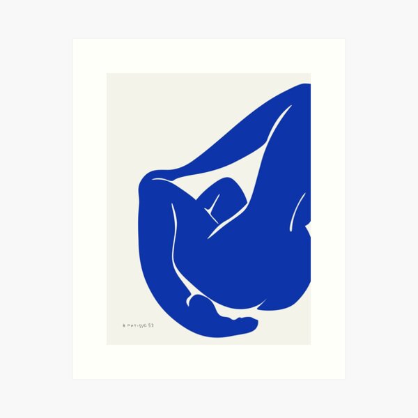 Henri Matisse Nu Bleu (Blue Nude) Reworked Wall Art Prints, Matisse Exhibition Posters, Art Prints, Men, Women, Gift Art Print