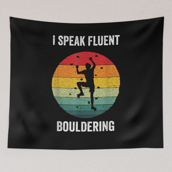 Item preview, I Speak Fluent Bouldering Vintage Rock Climbing Gift  designed and sold by avareid3.