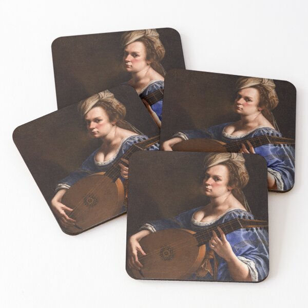 Item preview, Artemisia Gentileschi - Self Portrait as a Lute Player designed and sold by Vintage Designs +.