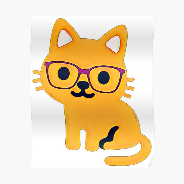 Poster Nerd Mit Brille Emoji Redbubble