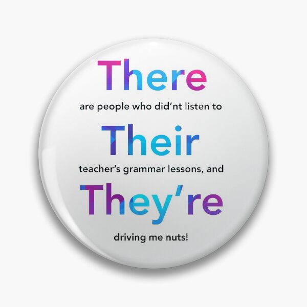 Item preview, Grammar Police There Their They're Gift designed and sold by freeArt10.