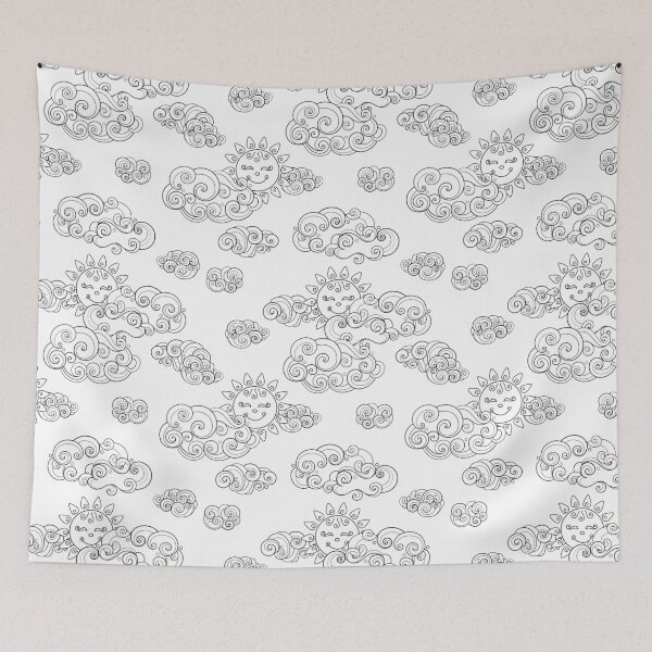 Item preview, Noncolored Fairytale Weather Forecast Print designed and sold by lissantee.