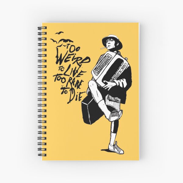 Weird and Rare - Fear Loathing Vegas Spiral Notebook