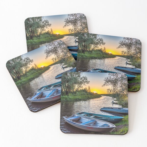Item preview, Sunset on the Old Fishing Boats at the Campground designed and sold by Jon Shore.