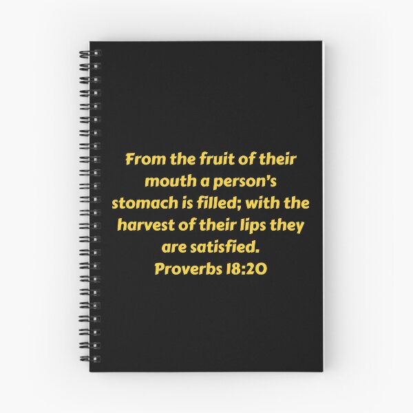 Item preview, Bible Verse Proverbs 18:20 designed and sold by Prayingwarrior.