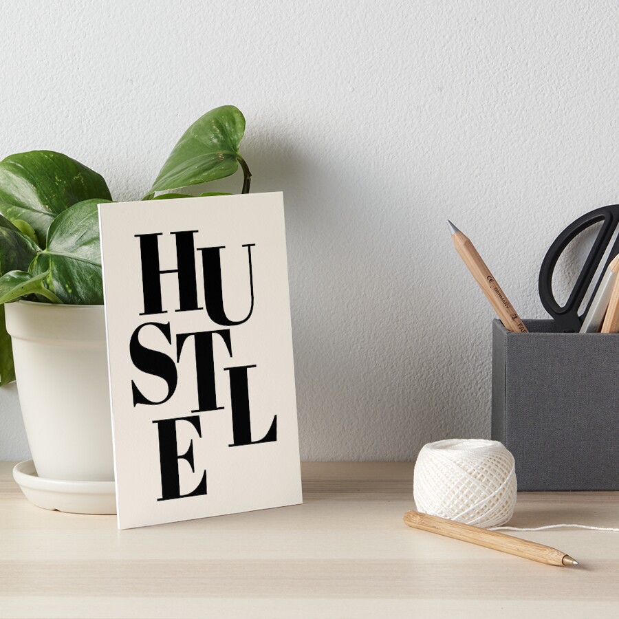 "Hustle Art Print Office Decor Office Wall Art Hustle Poster Hustle