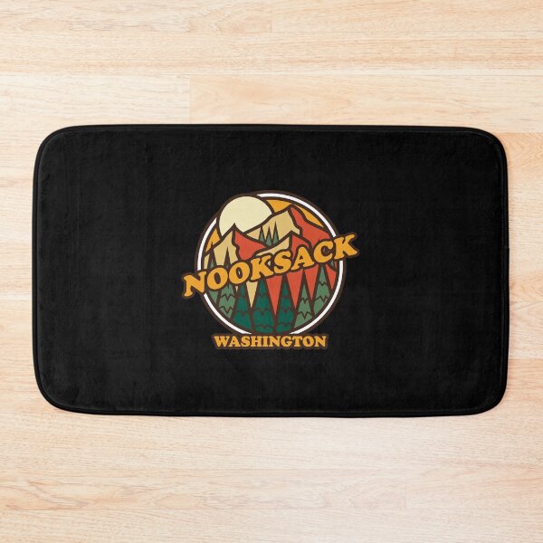 Item preview, Vintage Nooksack Washington Mountain Hiking Souvenir Print designed and sold by choonhoven.