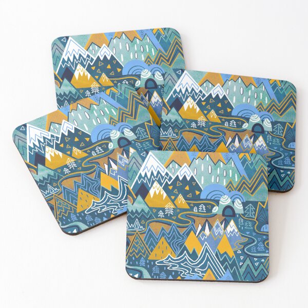 Item preview, Maximalist Mountain Maze  designed and sold by TigaTiga.