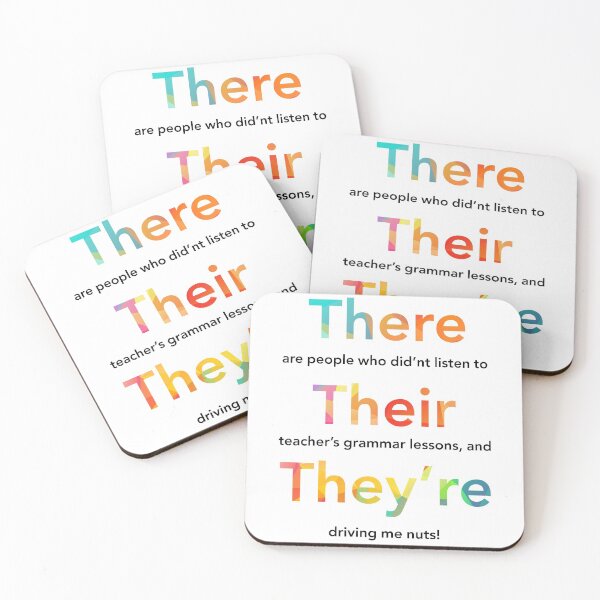 Item preview, Grammar Police There Their They're Gift designed and sold by freeArt10.
