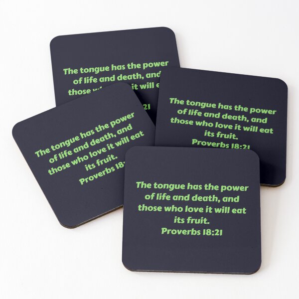 Item preview, Bible Verse Proverbs 18:21 designed and sold by Prayingwarrior.