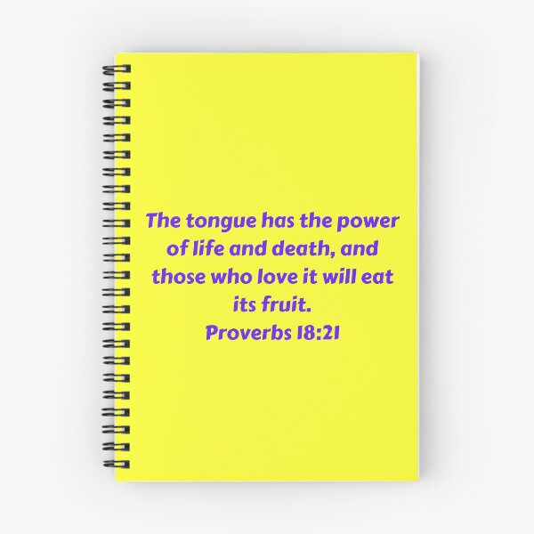 Artikelvorschau, Bible Verse Proverbs 18:21 entworfen und verkauft von Prayingwarrior.