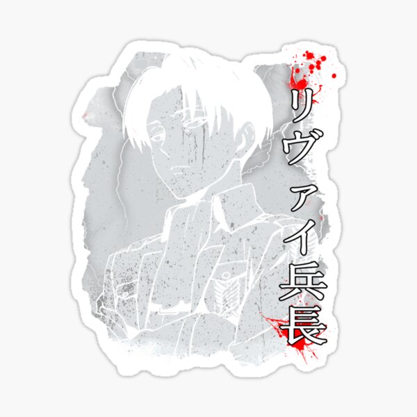 "Levi - Attack On Titan Anime Awesome Art" Sticker For Sale By ...