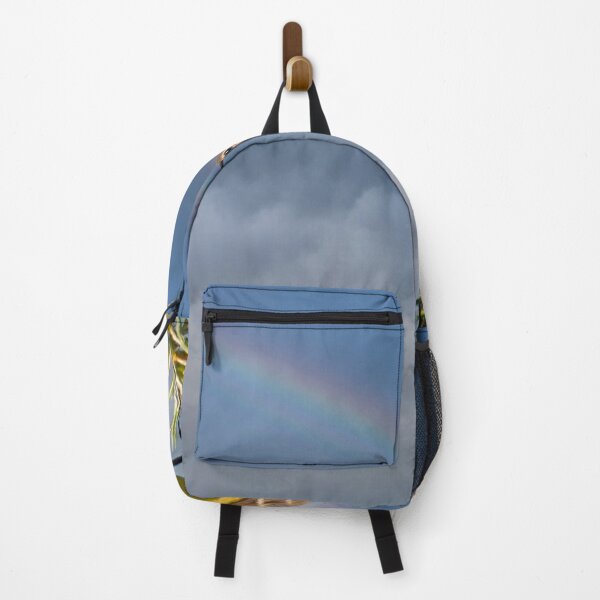 Item preview, Yellow Wagtail Bird Singing Happily With a Rainbow designed and sold by Jon Shore.
