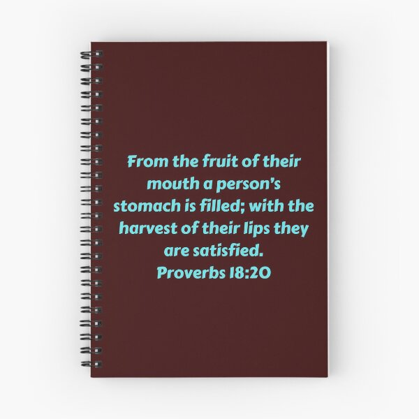 Item preview, Bible Verse Proverbs 18:20 designed and sold by Prayingwarrior.