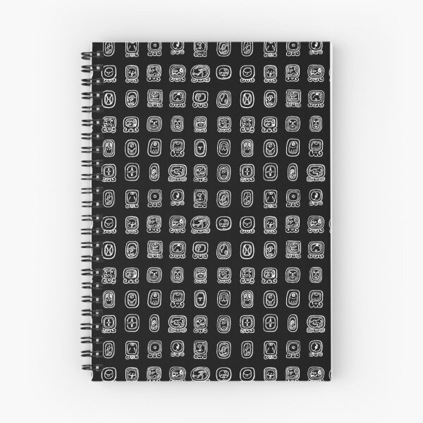 Item preview, Mayan Hieroglyphics Writing All-Over Pattern Black designed and sold by yisela.