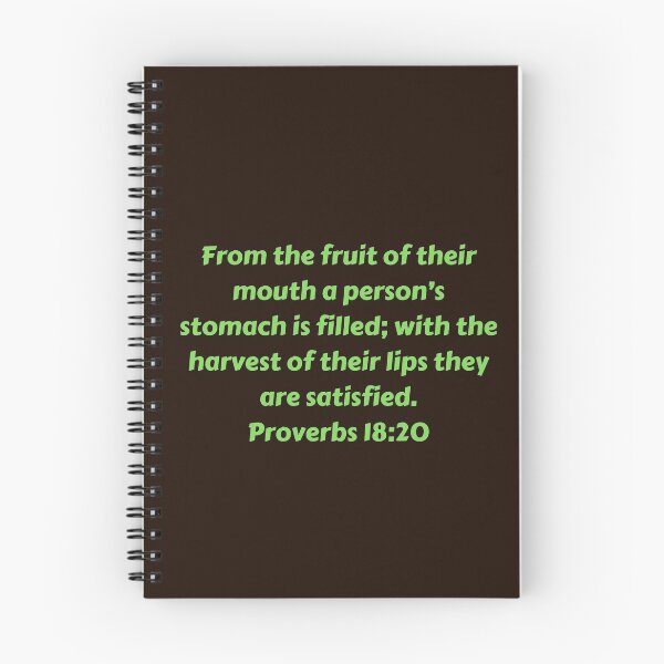 Artikelvorschau, Bible Verse Proverbs 18:20 entworfen und verkauft von Prayingwarrior.
