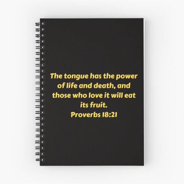 Artikelvorschau, Bible Verse Proverbs 18:21 entworfen und verkauft von Prayingwarrior.