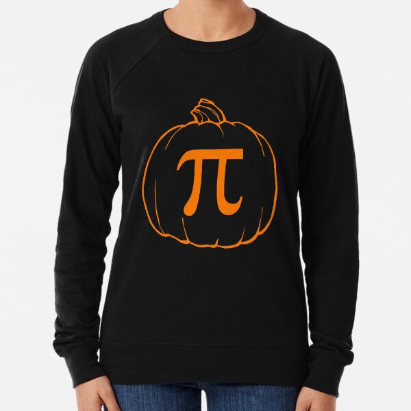 Pumpkin Pi (pie) Mathematics Humour Lightweight Sweatshirt