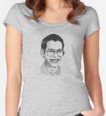 Camiseta entallada de cuello ancho Geeks and Freaks