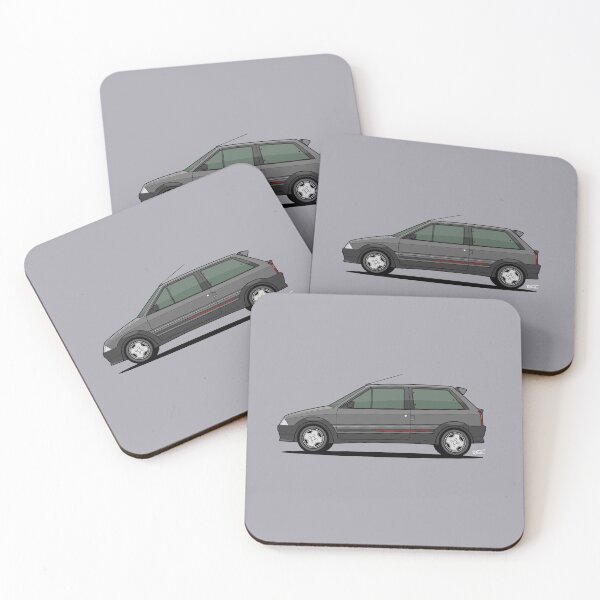 Item preview, Cit roen AX GTi single side view illustration - Grey designed and sold by RJWautographics.