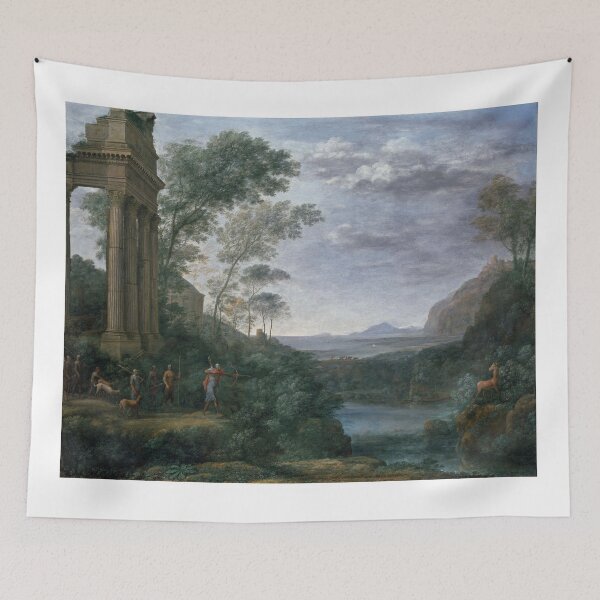 Item preview, Ascanius Shooting the Stag of Sylvia - 1682 Claude Lorrain designed and sold by Vintage Designs +.