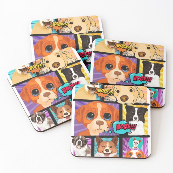 Item preview, Cute comic dogs designed and sold by The Deep Studio.