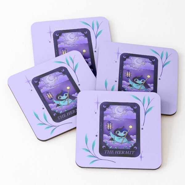 Item preview, Hermit tarot frog card  designed and sold by Texdoodles.