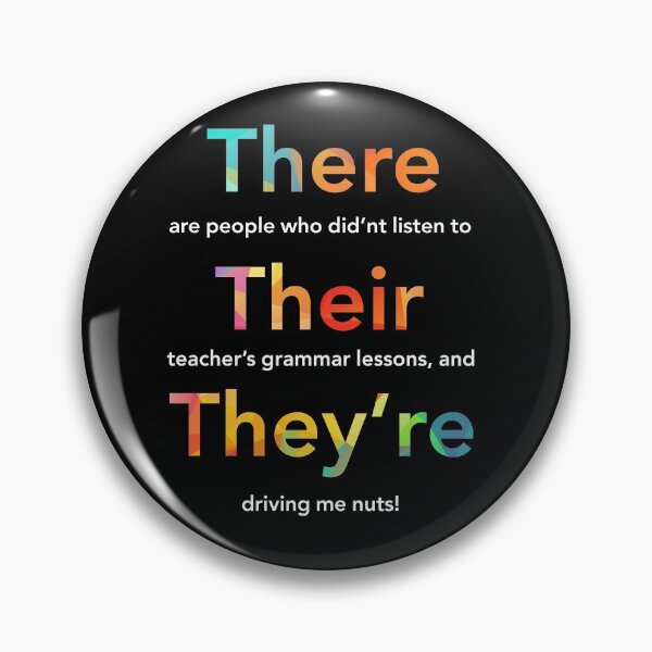 Item preview, Grammar Police There Their They're Gift designed and sold by freeArt10.