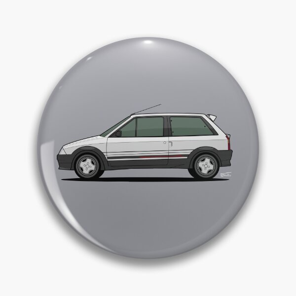Item preview, Cit roen AX GTi single side view illustration - White designed and sold by RJWautographics.