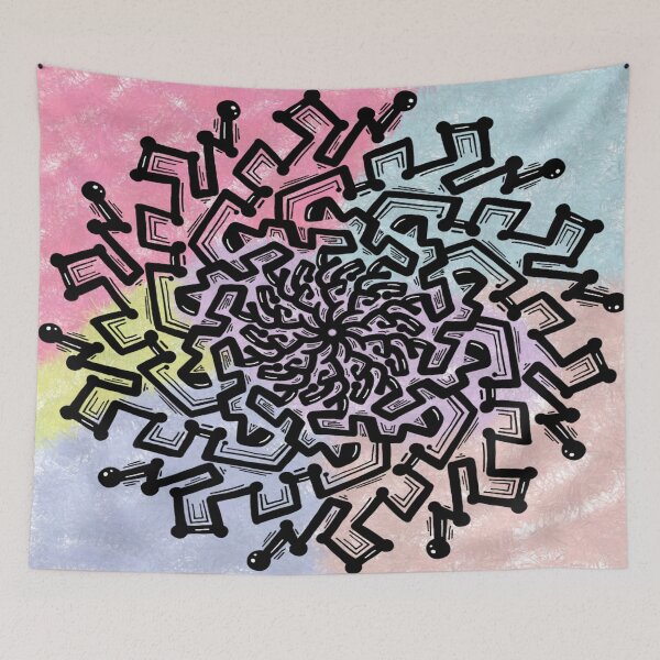 Item preview, Linear mandala designed and sold by Nago-WhiteFont.