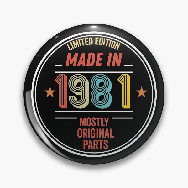 Item preview, Limited Edition Made In 1981 Mostly Original Parts - Funny Vintage Years Old Birthday Gifts. designed and sold by ALITOPRINCE.