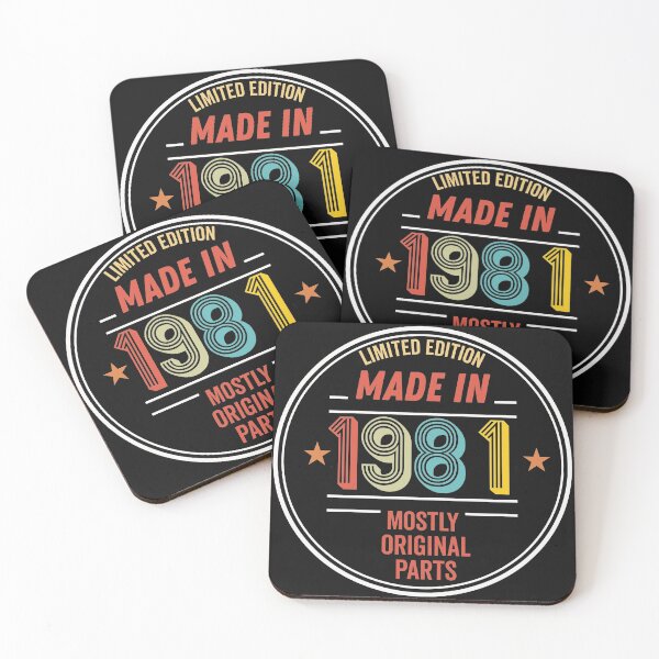 Item preview, Limited Edition Made In 1981 Mostly Original Parts - Funny Vintage Years Old Birthday Gifts. designed and sold by ALITOPRINCE.