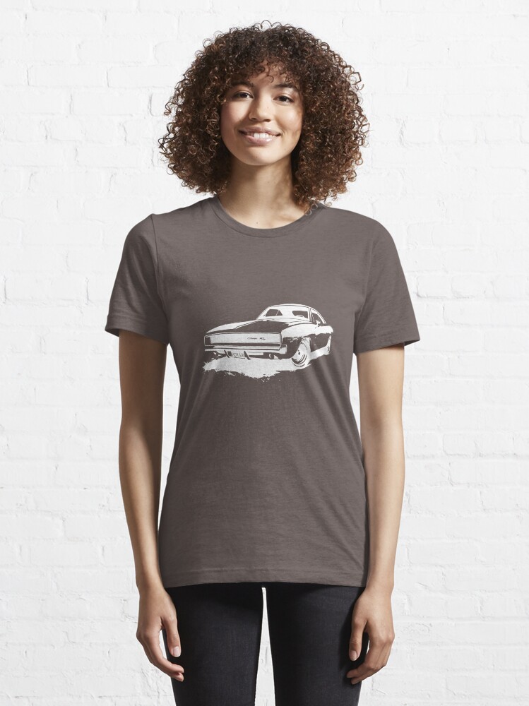 Alternate view of Charger Stencil - White Essential T-Shirt