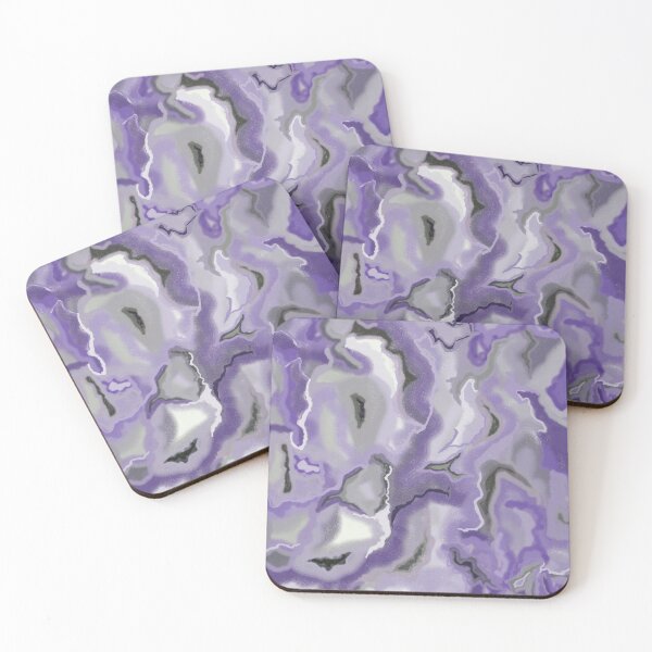 Item preview, Abstract pattern. Paint stains, lilac, purple, gray pastel spots. designed and sold by UVI-CA.