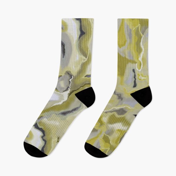 Item preview, Abstract pattern. Paint streaks, yellow, gray pastel spots. designed and sold by UVI-CA.