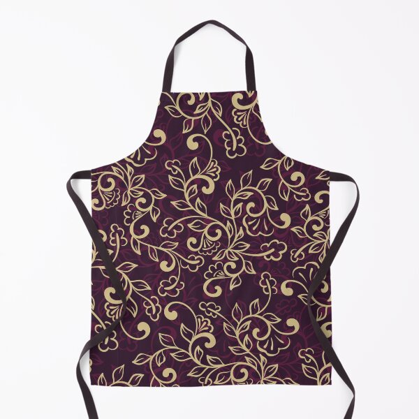 Item preview, Cool Flowers Design, Gold And Purple Colouring Floral Ornamental Pattern designed and sold by TiiNGA.