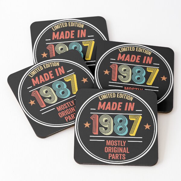Item preview, Limited Edition Made In 1987 Mostly Original Parts - Funny Vintage Years Old Birthday Gifts. designed and sold by ALITOPRINCE.